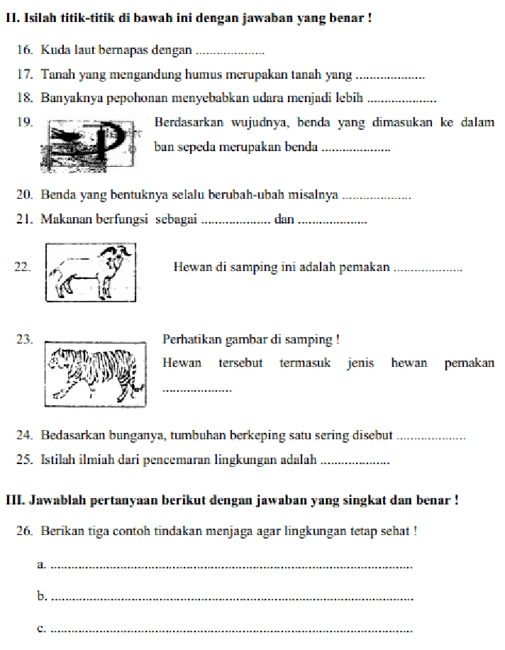 Mengasah Pemahaman Sains Sejak Dini: Serunya Soal IPA Kelas 3 Menjodohkan