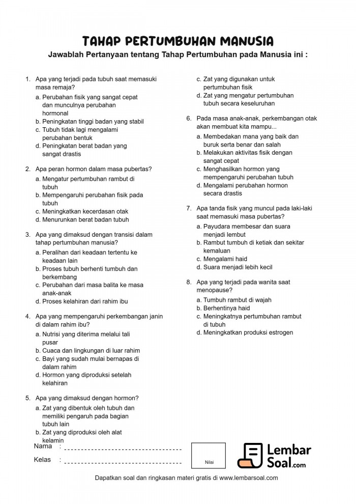 Petualangan Menjadi Besar: Memahami Pertumbuhan pada Manusia