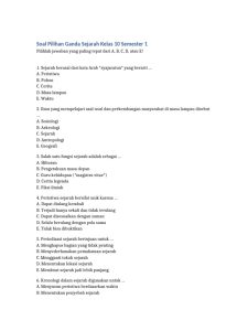 Soal Sejarah Kelas 10 Semester 1 PDF