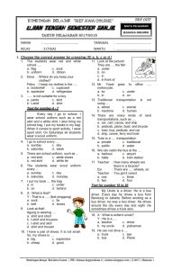 Materi Bahasa Inggris Kelas 7 Semester 1 Kurikulum 2013 Dalchaebi