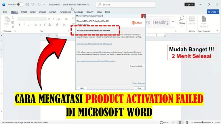 5 Cara Atasi Microsoft Word Activation Failed agar Kembali Bisa Mengetik 5 Cara Atasi Microsoft Word Activation Failed agar Kembali Bisa Mengetik