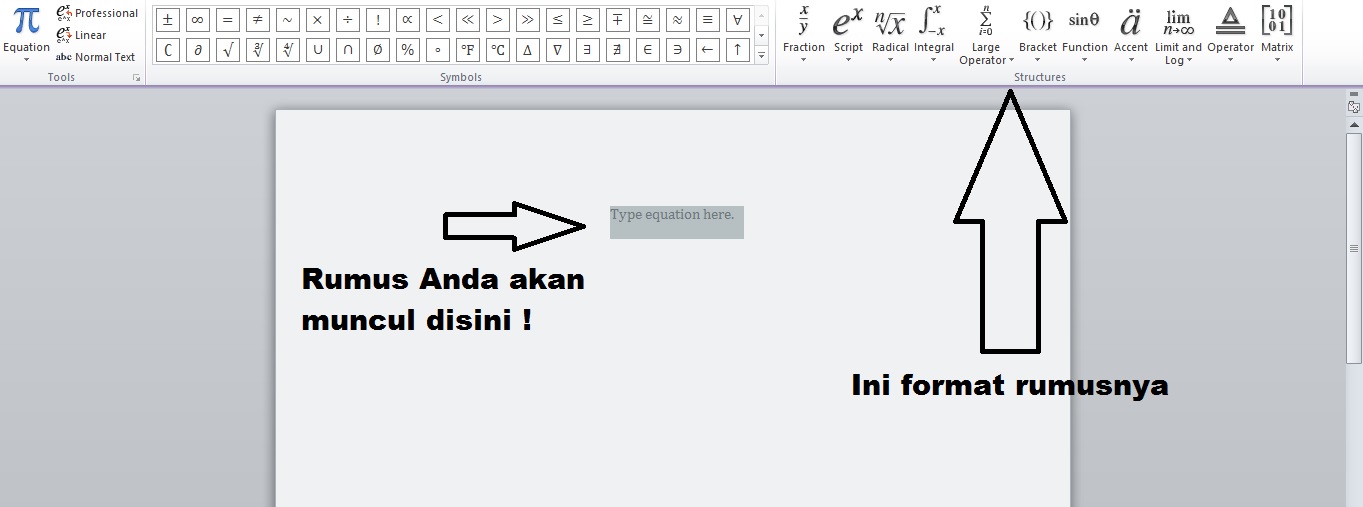 Cara Menulis Rumus Di Microsoft Word Gambar Cara Menulis Rumus Di Microsoft Word Gambar