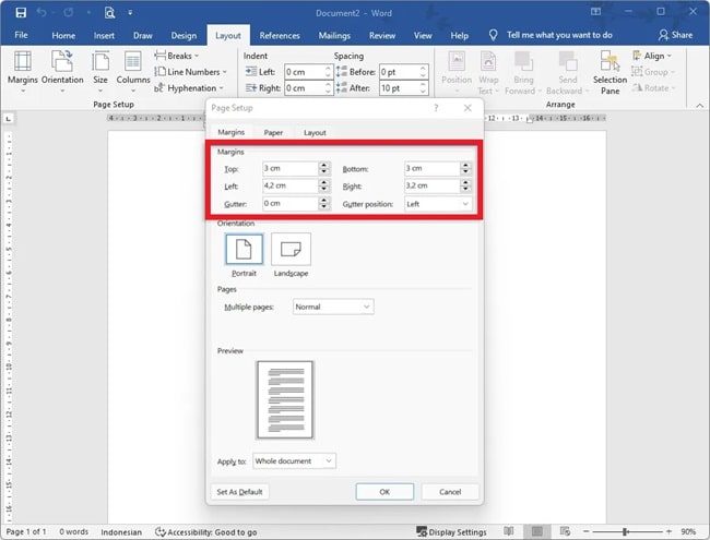 5 Cara Mengubah Margin Microsoft Word ke 4 3 3 3 yang Jarang Diketahui
