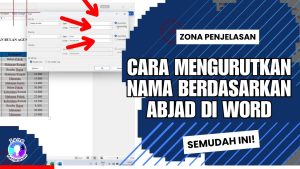 Cara Mengurutkan Nama Berdasarkan Abjad di Word - YouTube