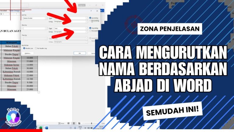 5 Cara Mengurutkan Abjad di Word Tanpa Ribet, Ternyata Semudah Ini 5 Cara Mengurutkan Abjad di Word Tanpa Ribet, Ternyata Semudah Ini