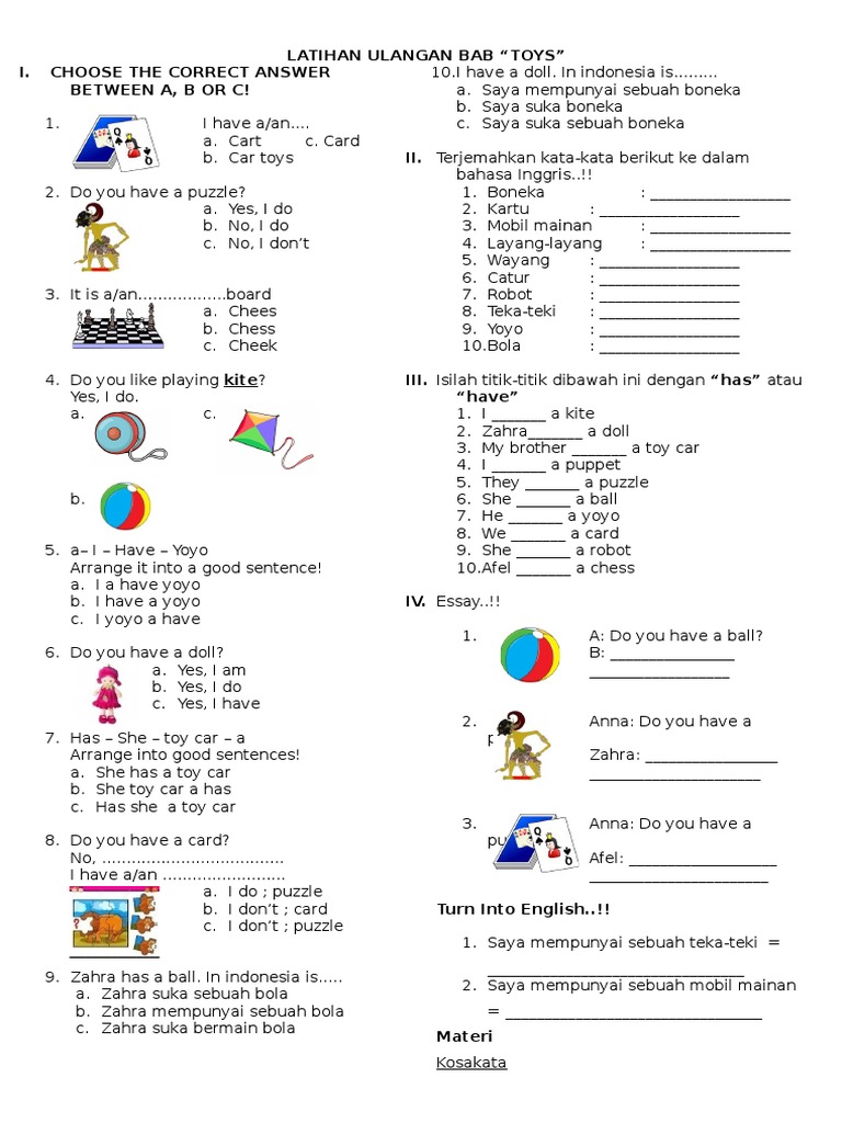 5 Contoh Soal Bahasa Inggris untuk Kelas 2 SD Pemula yang Wajib Tahu Orang Tua 5 Contoh Soal Bahasa Inggris untuk Kelas 2 SD Pemula yang Wajib Tahu Orang Tua