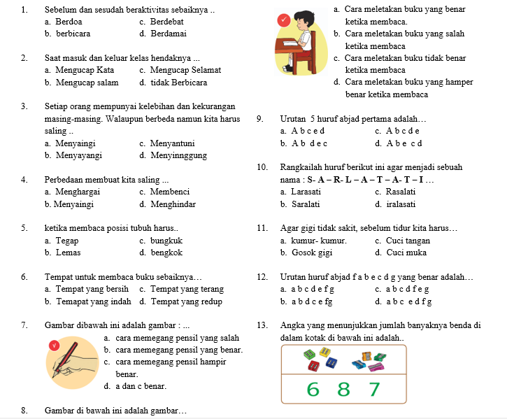 7 Contoh Soal Ujian Kenaikan Kelas 1 SD yang Sering Muncul, Wajib Dikuasai! 7 Contoh Soal Ujian Kenaikan Kelas 1 SD yang Sering Muncul, Wajib Dikuasai!