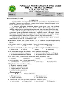 Soal PAS Bahasa Jawa Kelas 6 PDF