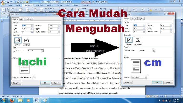 Cara Mengubah Margin Inchi ke Cm Word 2010 Ternyata Semudah Ini, Wajib Tahu Sebelum Naskah Ditolak Cara Mengubah Margin Inchi ke Cm Word 2010 Ternyata Semudah Ini, Wajib Tahu Sebelum Naskah Ditolak