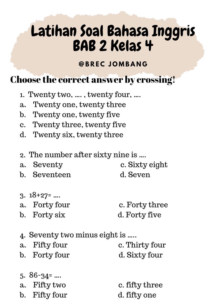 Gratis Download 5 Contoh Soal Bahasa Inggris Tema 8 Kelas 4 Semester 2 Siap Cetak