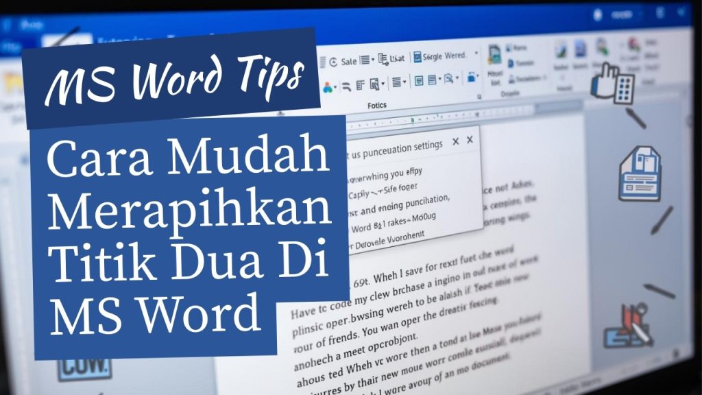 Ternyata Begini Cara Meluruskan Titik Dua pada ms word, 3 Langkah Ampuh