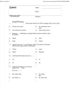 contoh soal bahasa jawa PDF