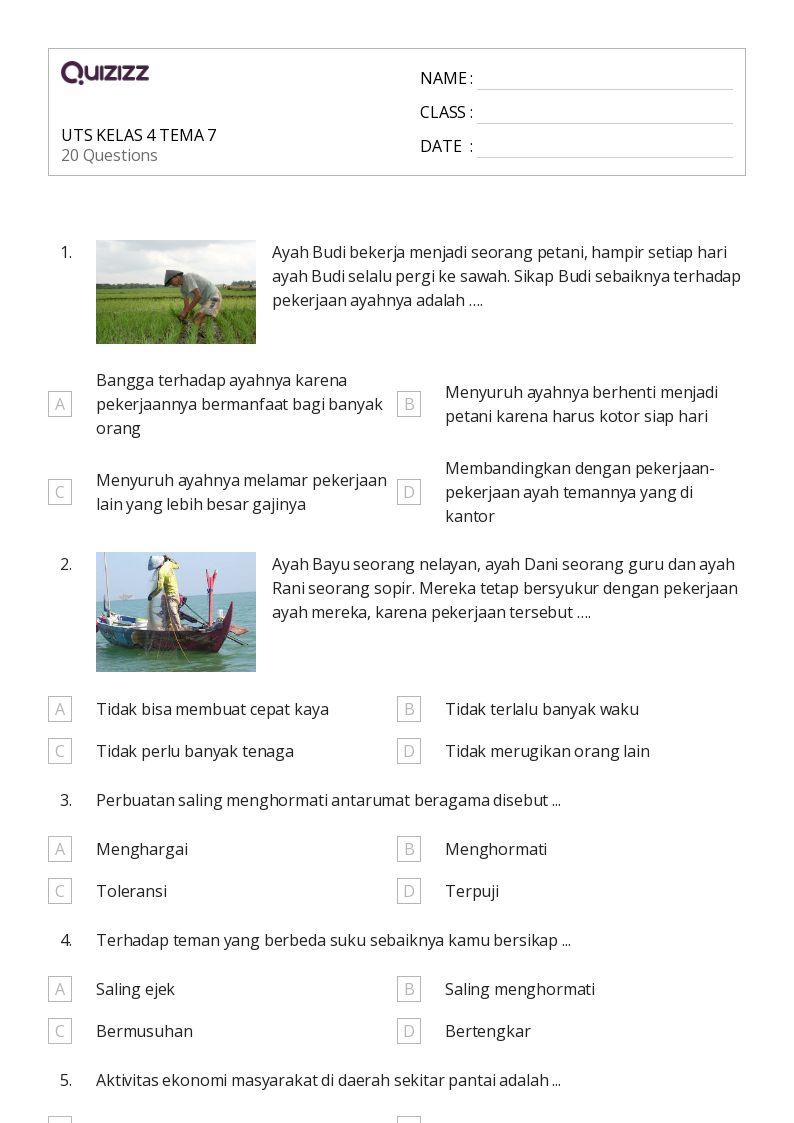 7 Rahasia Kumpulan Soal Tema 6 Kelas 4 Tema 7 yang Bikin Nilai PTS PKN 2026 Melesat