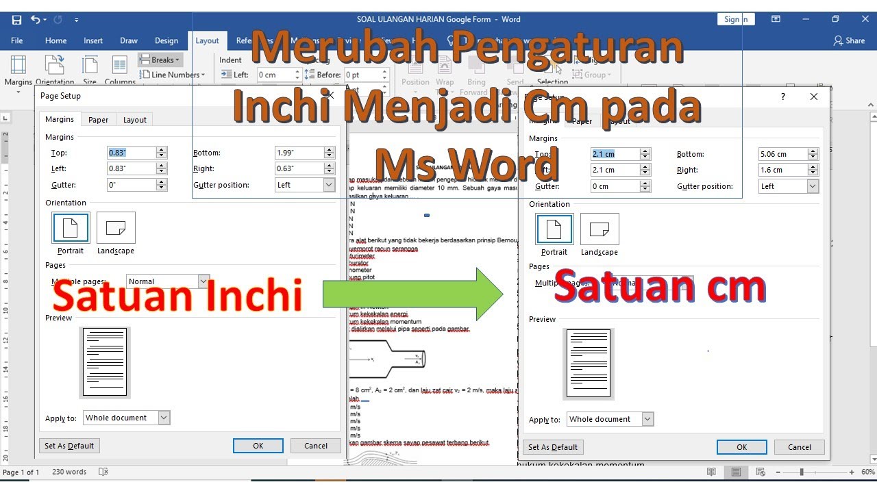 Akhirnya Tahu Cara Mengubah Satuan Inch ke Cm di MS Word agar Ukuran Kertas F4 Tidak Berantakan