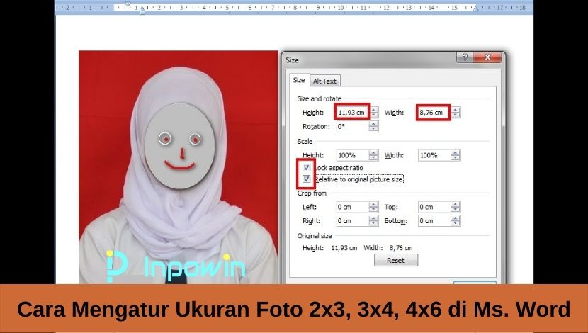 Cara Mengubah Rasio Foto 4x6 di Word dengan Mudah Tanpa Ribet dan Hasil Cetak Maksimal