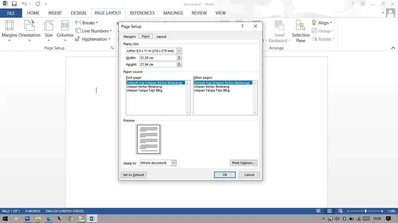 Mengubah Satuan Format Layout di Word Menjadi Cm dari Inci Ternyata Semudah Ini, Wajib Tahu Sebelum Mencetak Dokumen F4