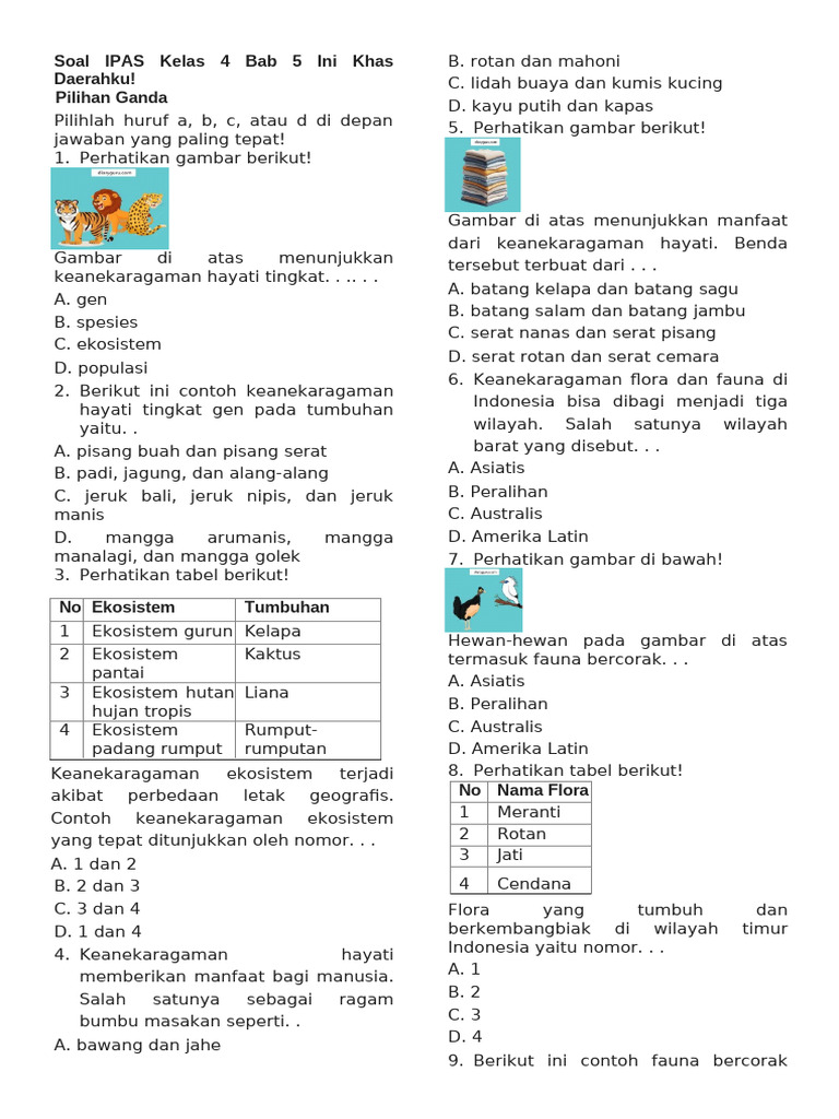 Terbukti 5 Cara Memilih Kumpulan Soal Tema Kelas 4 Semester 2 Terbaik Sebelum Ujian