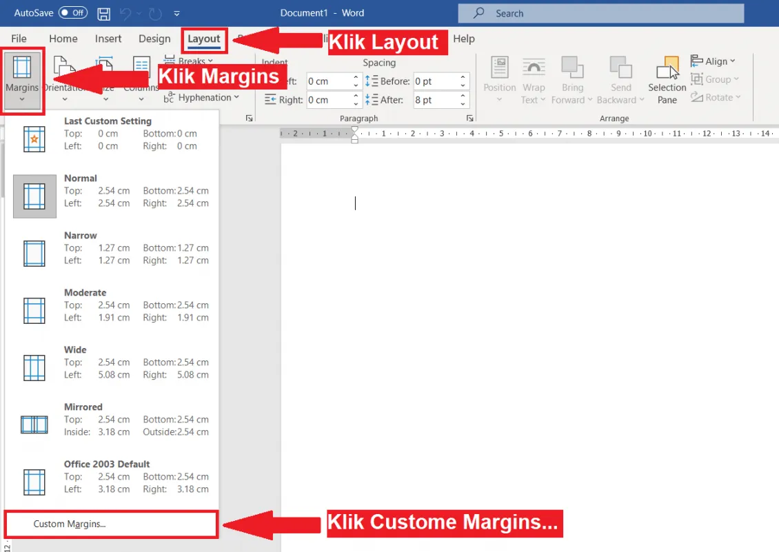 Ternyata Begini Cara Mengubah Margin Menjadi Cm di MS Word 2010 yang Jarang Diketahui
