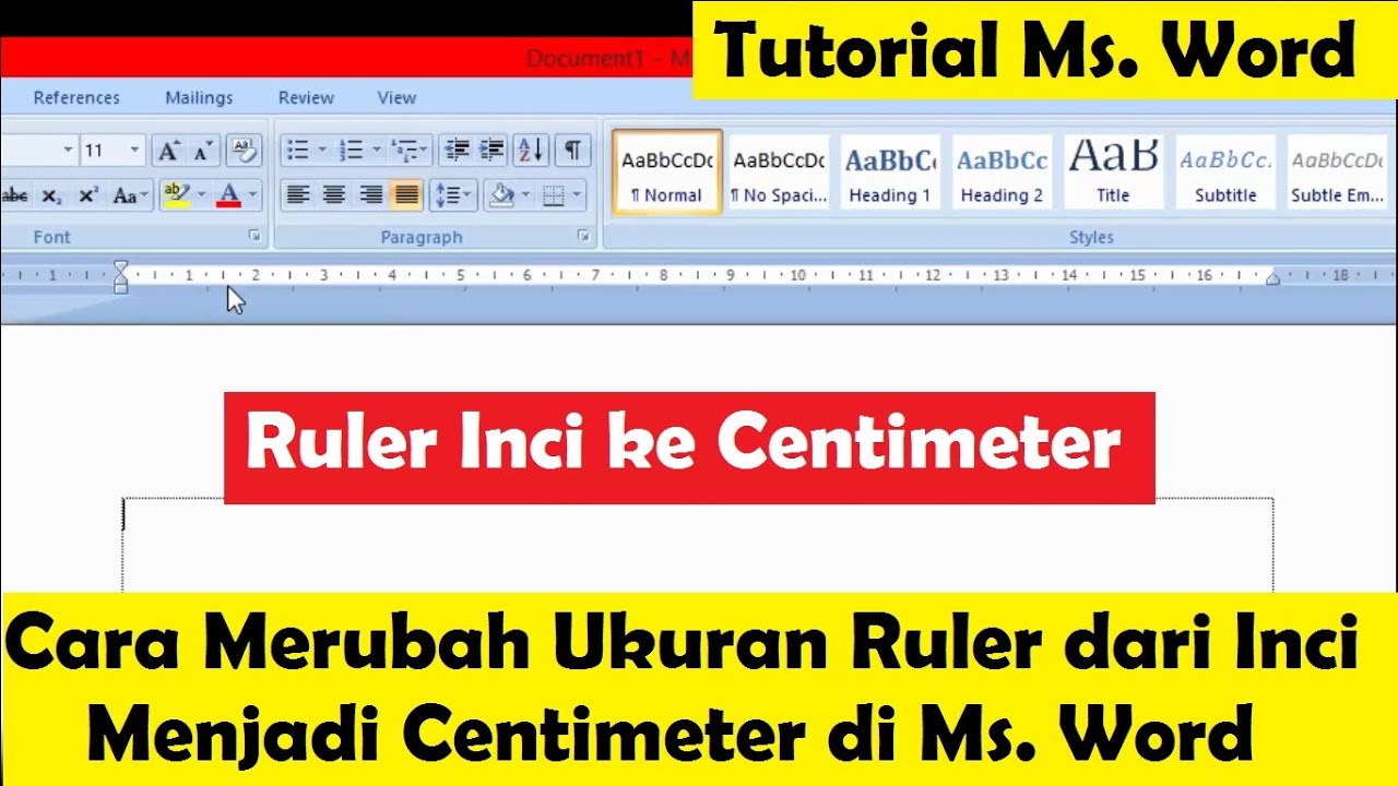Ternyata Semudah Ini Mengubah Ruler MS Word ke CM, 7 Langkah Praktis yang Wajib Tahu Sebelum Mengetik