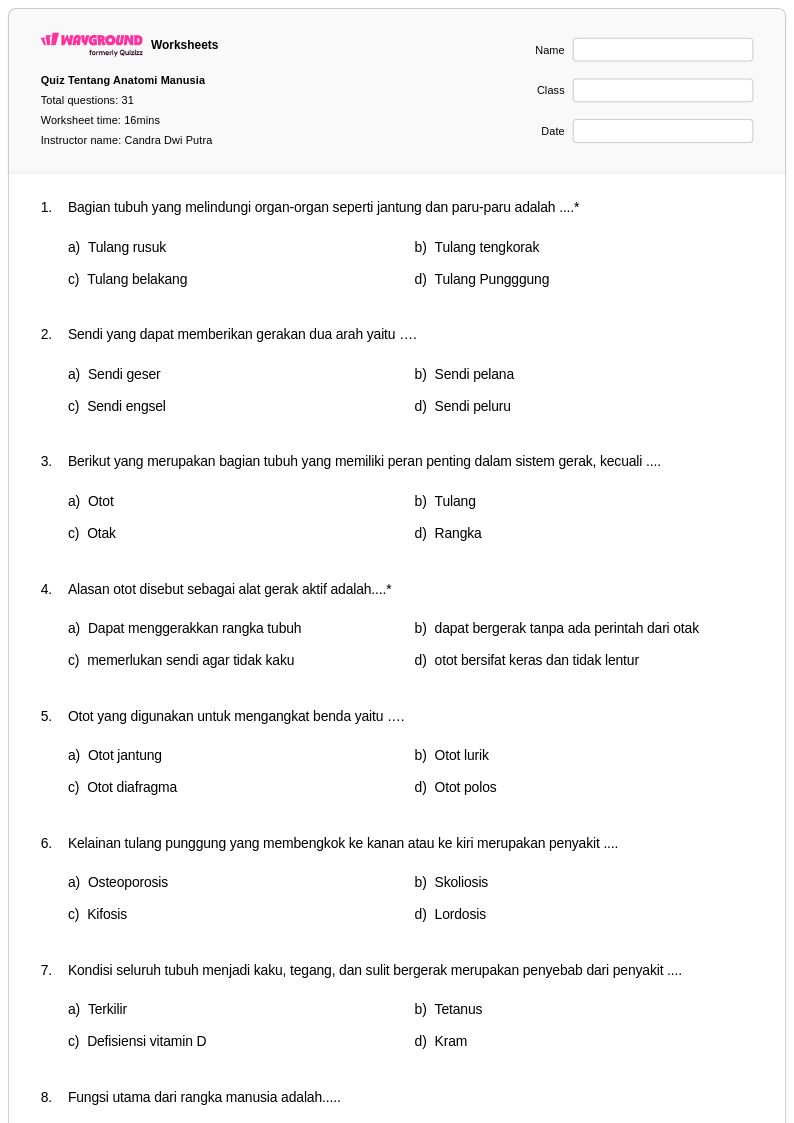 Wajib Tahu! Kumpulan Contoh Soal Mid Bahasa Inggris Kelas 1 SD Semester 2 Terbaru