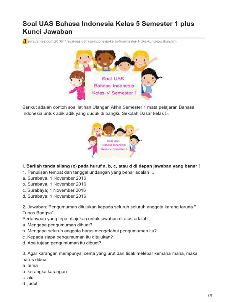 Wajib Tahu Kunci Jawaban Soal Bahasa Indonesia Kelas 5 Tema 1 Subtema 2 Terbaru Wajib Tahu Kunci Jawaban Soal Bahasa Indonesia Kelas 5 Tema 1 Subtema 2 Terbaru